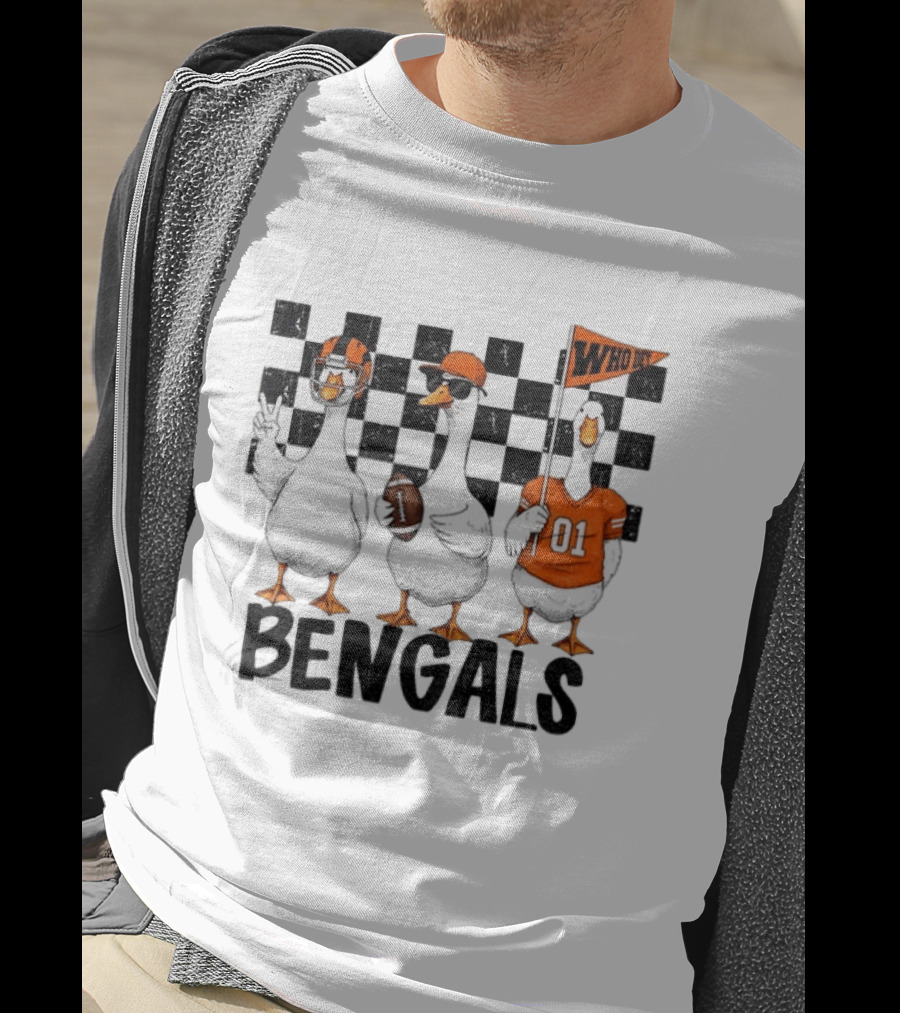 Goose Bengals Who Dey Cincinnati Football Game Day T-Shirt