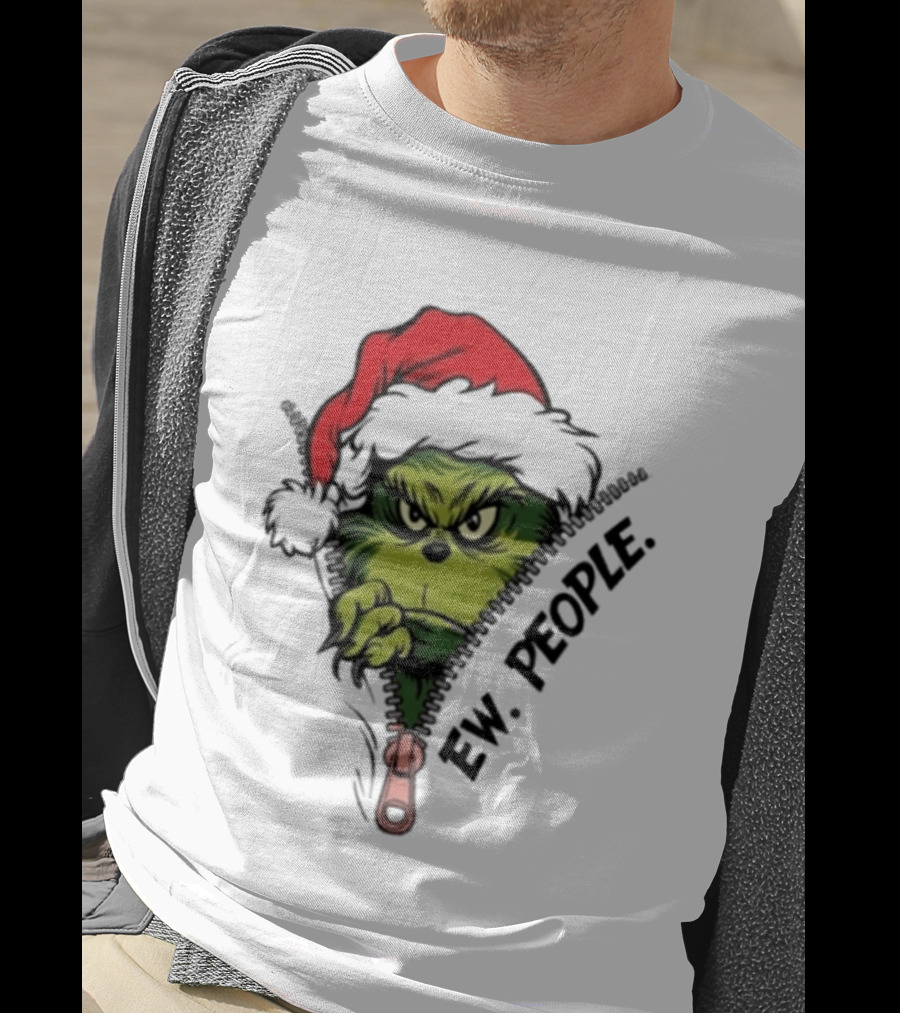 Ew People Grinch Christmas 2025 Holiday Humor T-Shirt
