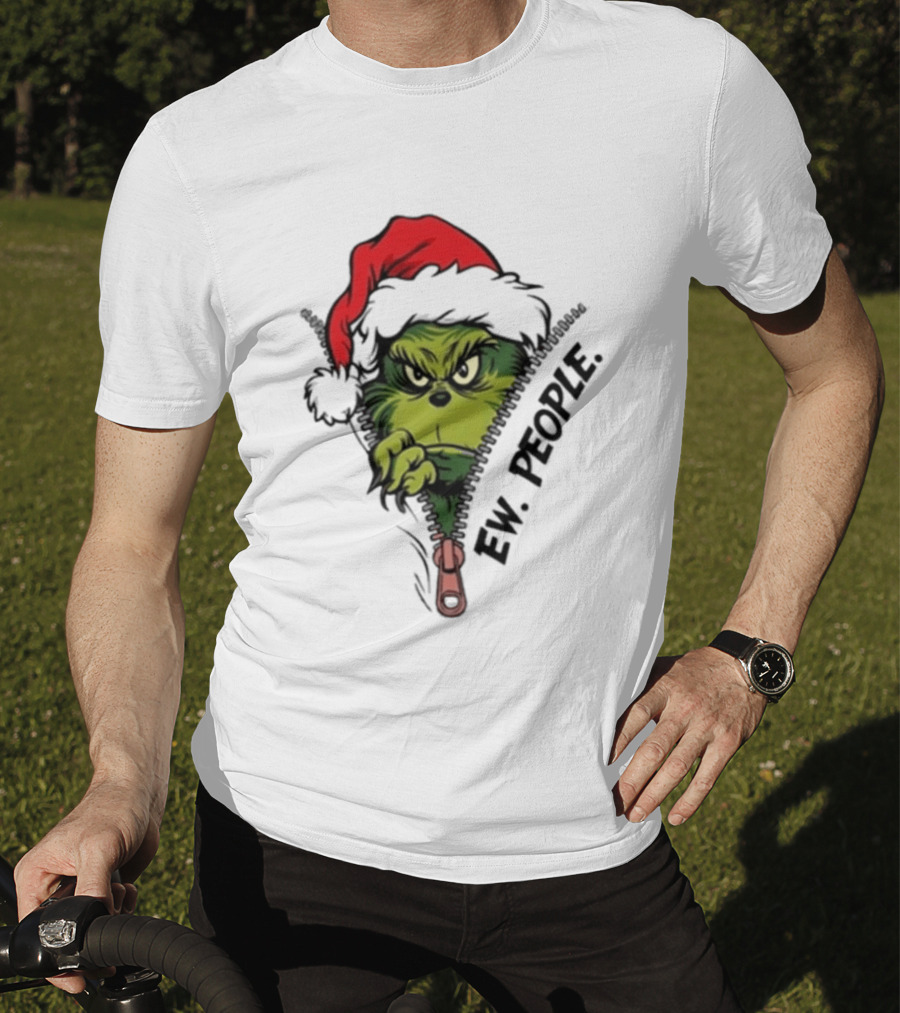 Ew People Grinch Christmas 2025 Holiday Humor T-Shirt