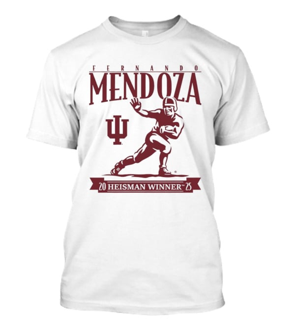 Indiana Football Fernando Mendoza Heisman Winner 2025 T-Shirt