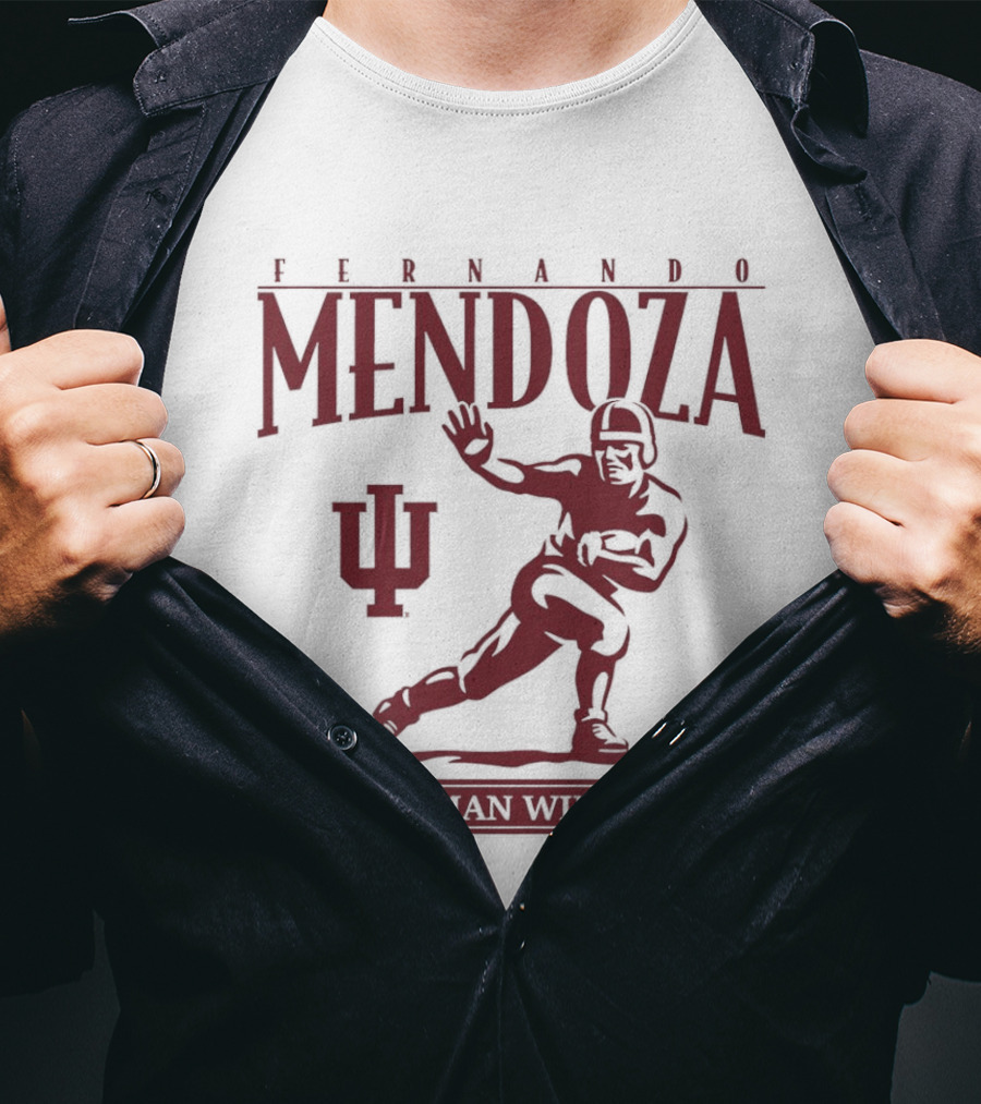 Indiana Football Fernando Mendoza Heisman Winner 2025 T-Shirt