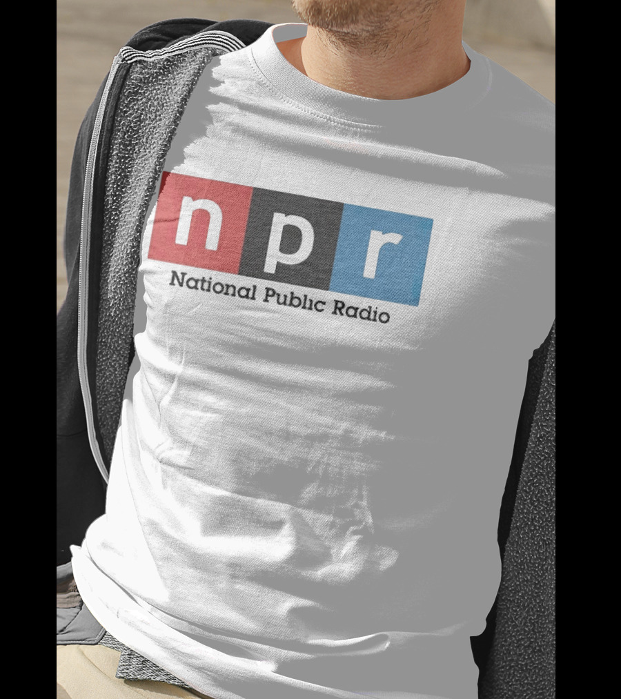 NPR National Public Radio Iconic Logo Red Black Blue T-Shirt
