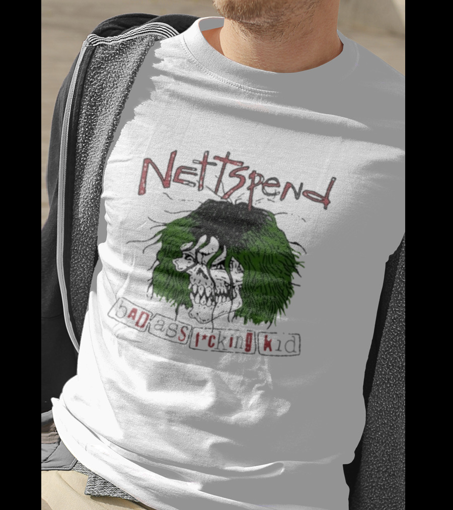 Nettspend Badassfuckingkid Grunge Skull Tour T-Shirt