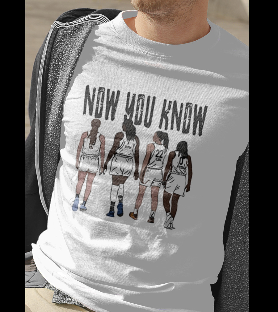Now You Know Caitlin Clark Kelsey Mitchell Aliyah Boston Indiana Fever WNBA Basketball T-Shirt