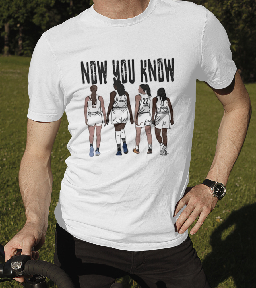 Now You Know Caitlin Clark Kelsey Mitchell Aliyah Boston Indiana Fever WNBA Basketball T-Shirt