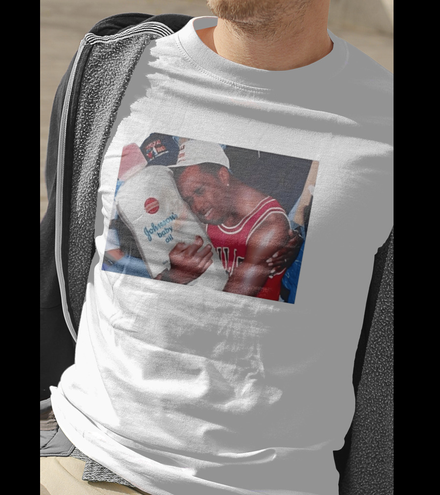P.Diddy Crying Meme Johnson's Baby Oil Bulls Jersey T-Shirt
