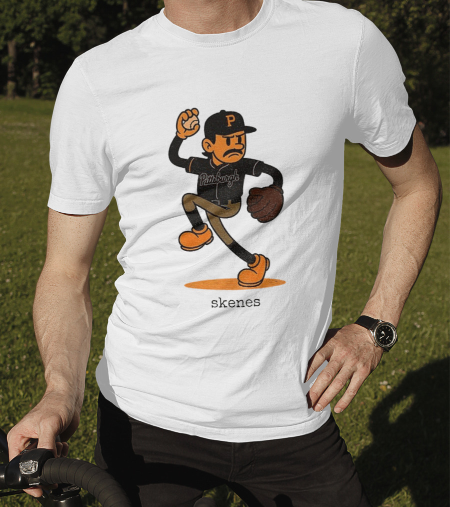Paul Skenes Pittsburgh P Baseball MLB Cartoon Skenes T-Shirt