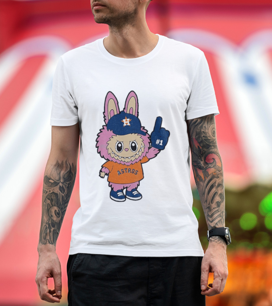 Labubu Astros 2025 Pink Houston MLB Baseball Sports T-Shirt