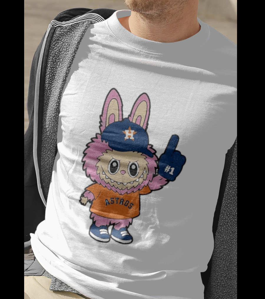Labubu Astros 2025 Pink Houston MLB Baseball Sports T-Shirt