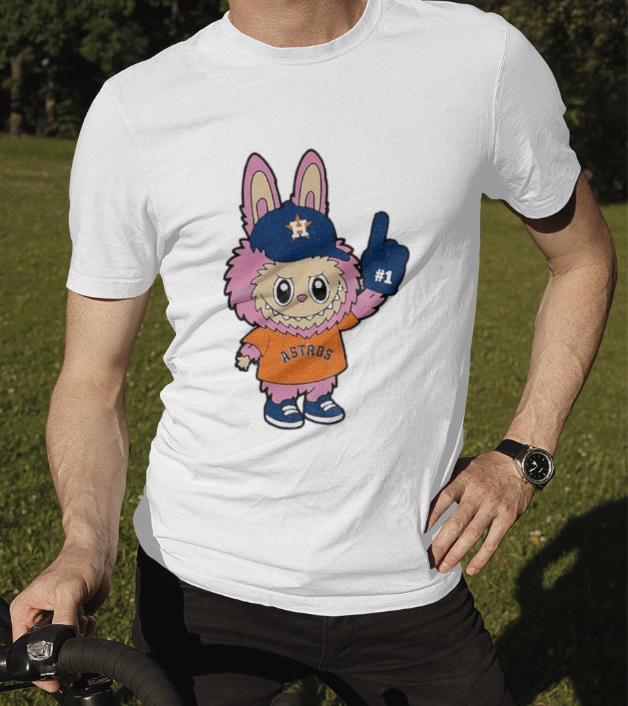 Labubu Astros 2025 Pink Houston MLB Baseball Sports T-Shirt