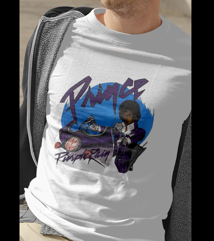 Prince Purple Rain Motorcycle 80s Music T-Shirt