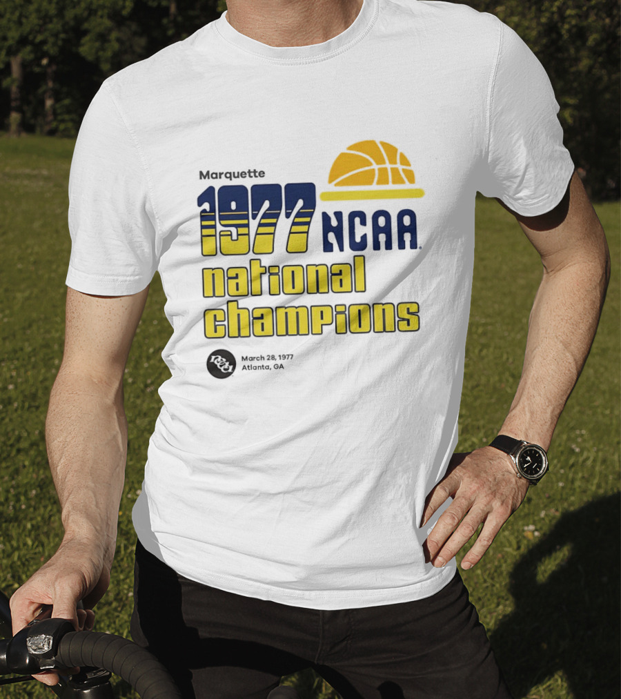 Marquette 1977 NCAA National Champions Basketball March 28_ASTRO_NY T-Shirt