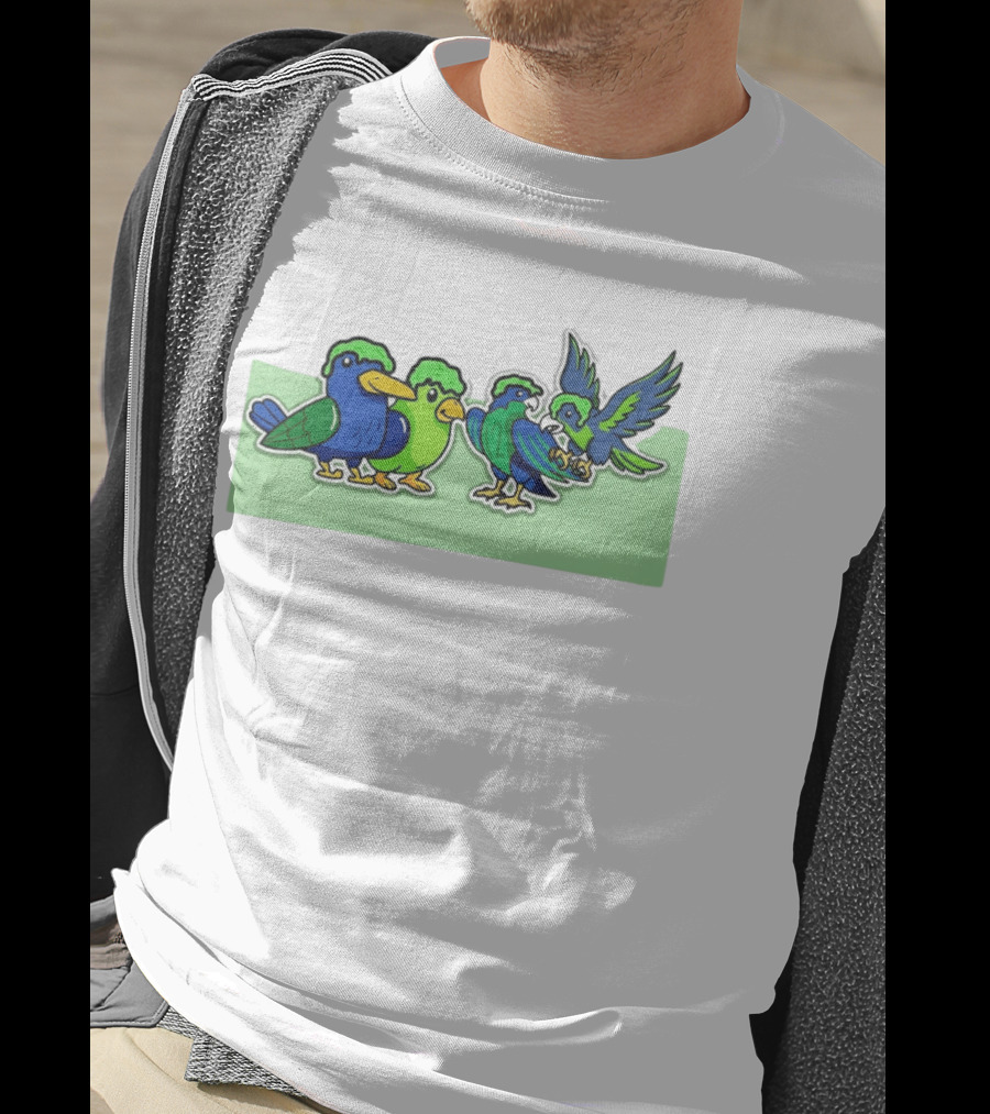 Seattle Seahawks X Nickelodeon NVP Parrot Paint T-Shirt