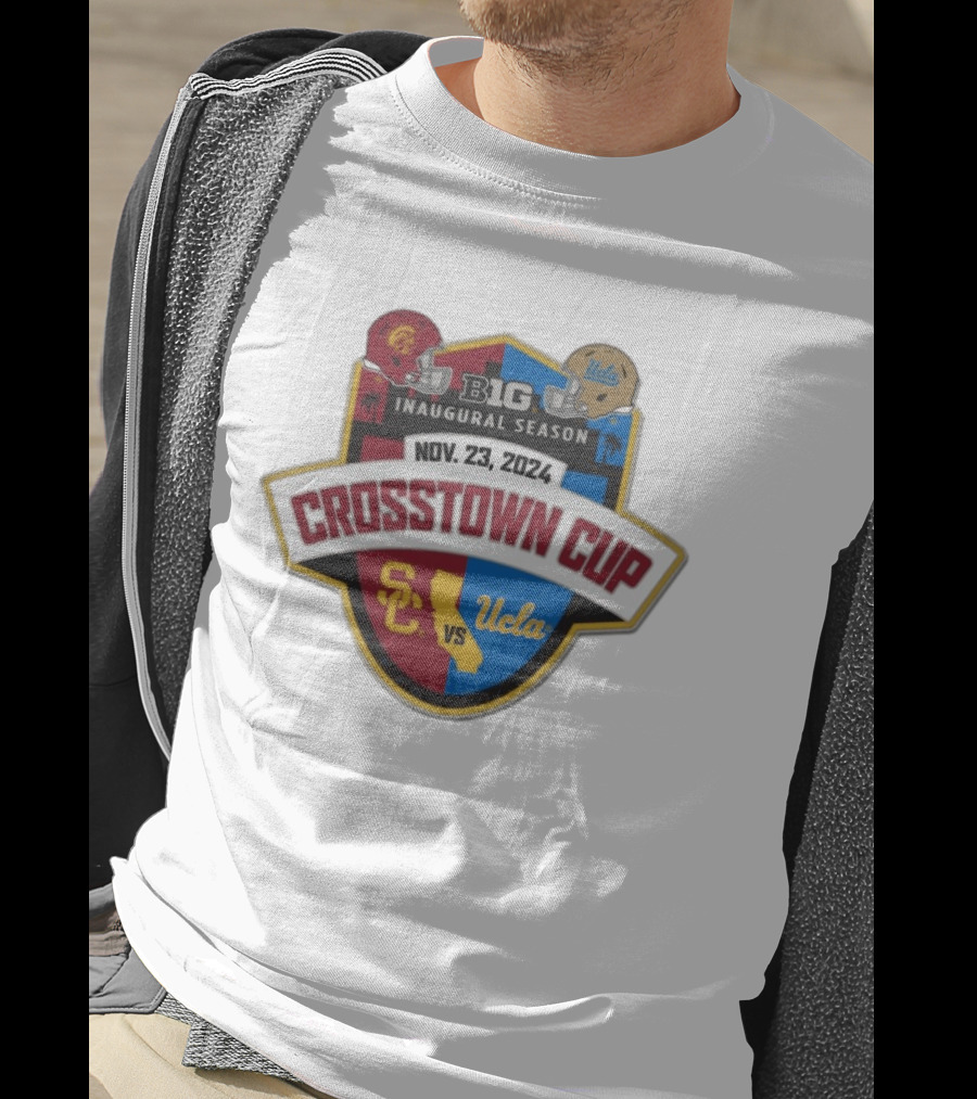 USC Trojans Vs UCLA Crosstown Cup Big 10 Inaugural Season Nov 23 2024 T-Shirt