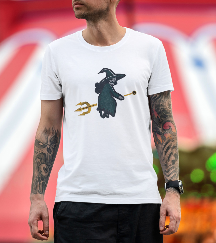 Witches Rally Seattle Mariners MLB Baseball 2025 Cartoon Trident Broomstick T-Shirt