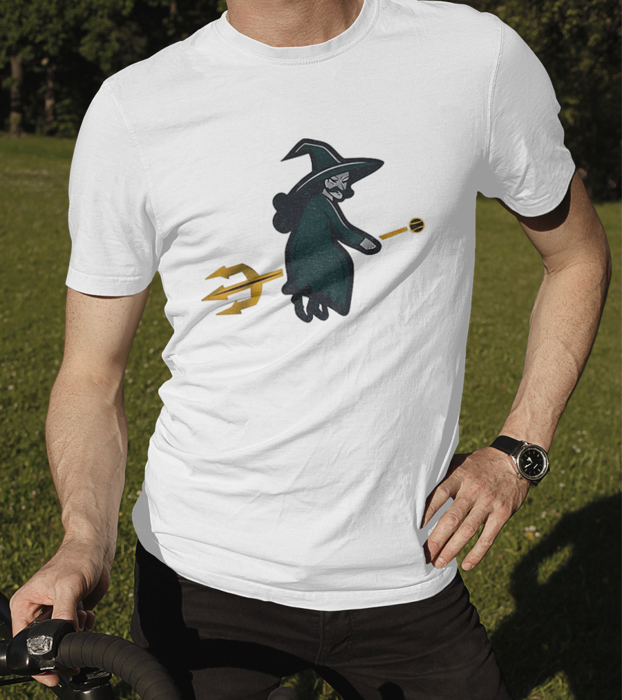 Witches Rally Seattle Mariners MLB Baseball 2025 Cartoon Trident Broomstick T-Shirt
