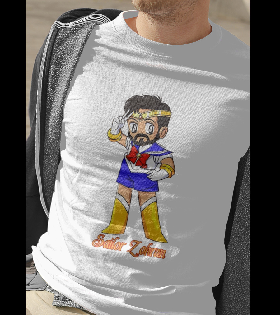 Zohran Mamdani Sailor Moon Sailor Zohran Anime Crossover Meme T-Shirt