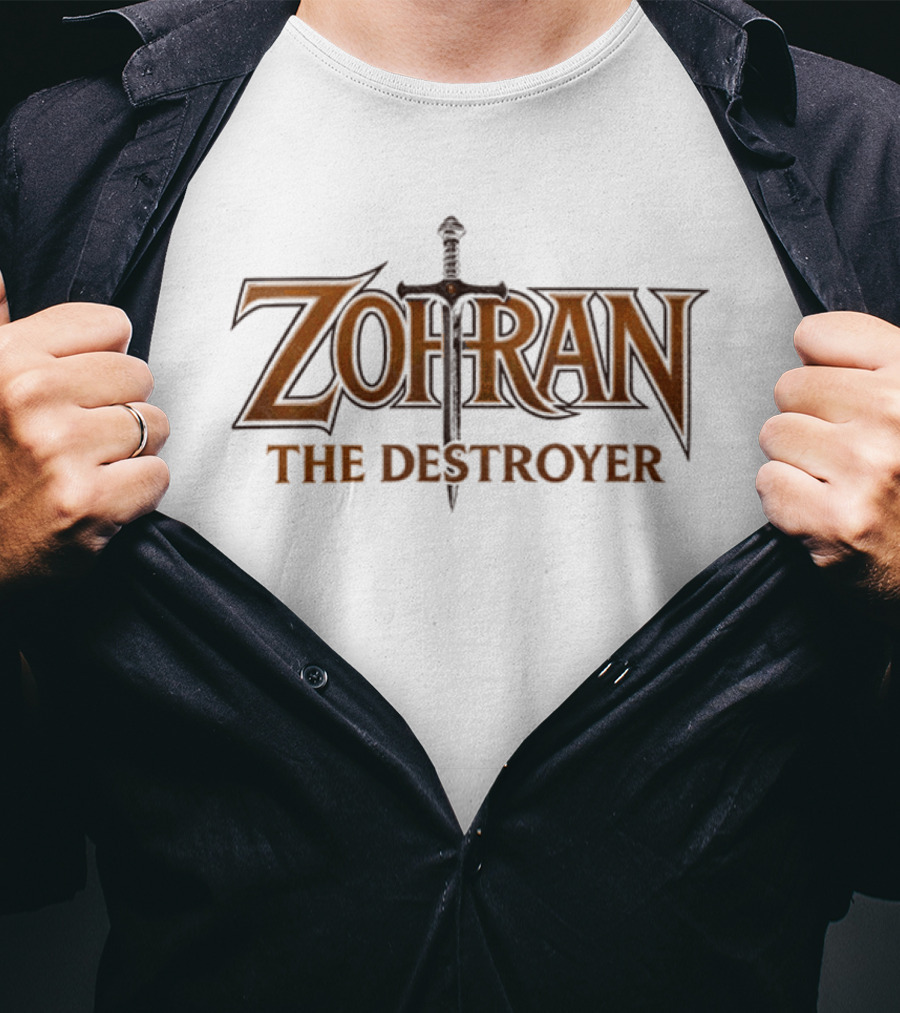 Zohran The Destroyer Mamdani For New York Sword T-Shirt