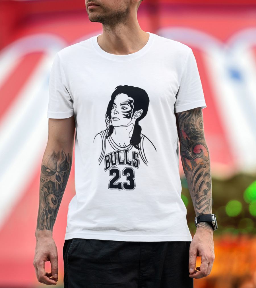 Chicago Bulls 23 Triple Mike Jordan Jackson Tyson Mashup T-Shirt
