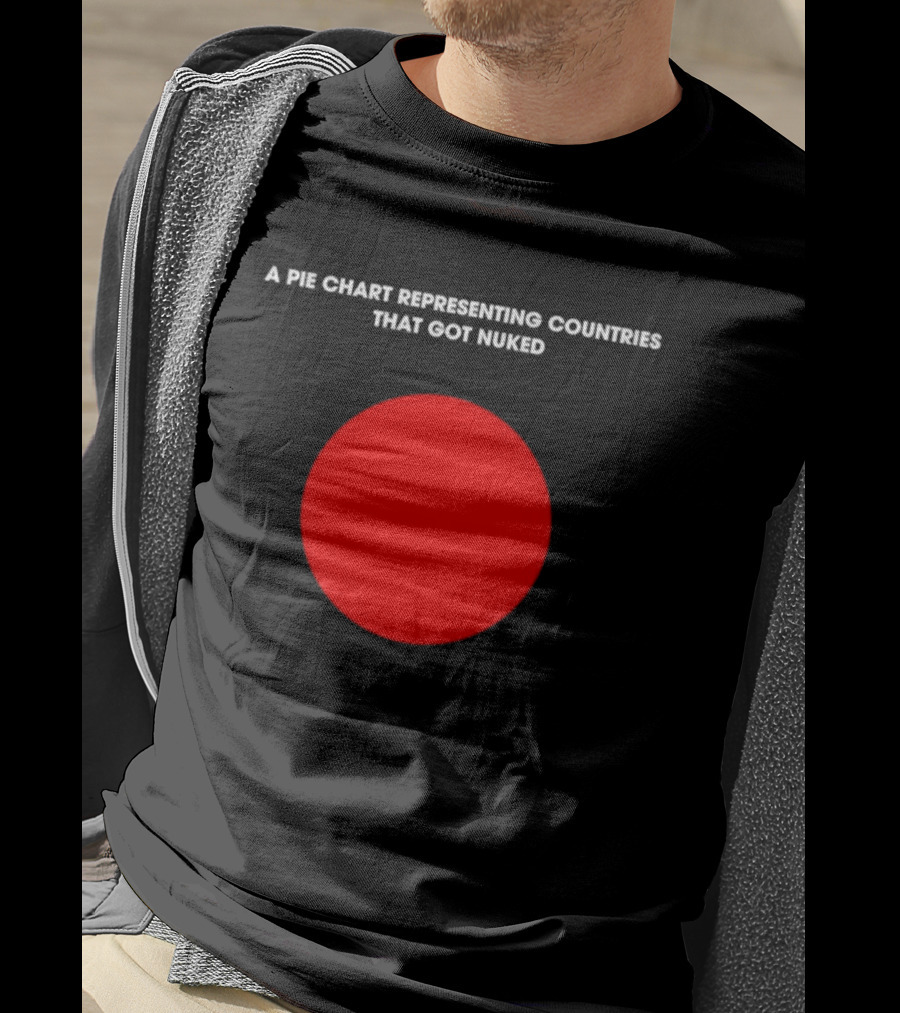 Pie Chart Japan Flag Nuked Countries T-Shirt