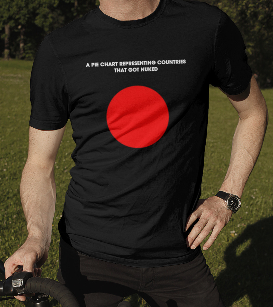 Pie Chart Japan Flag Nuked Countries T-Shirt