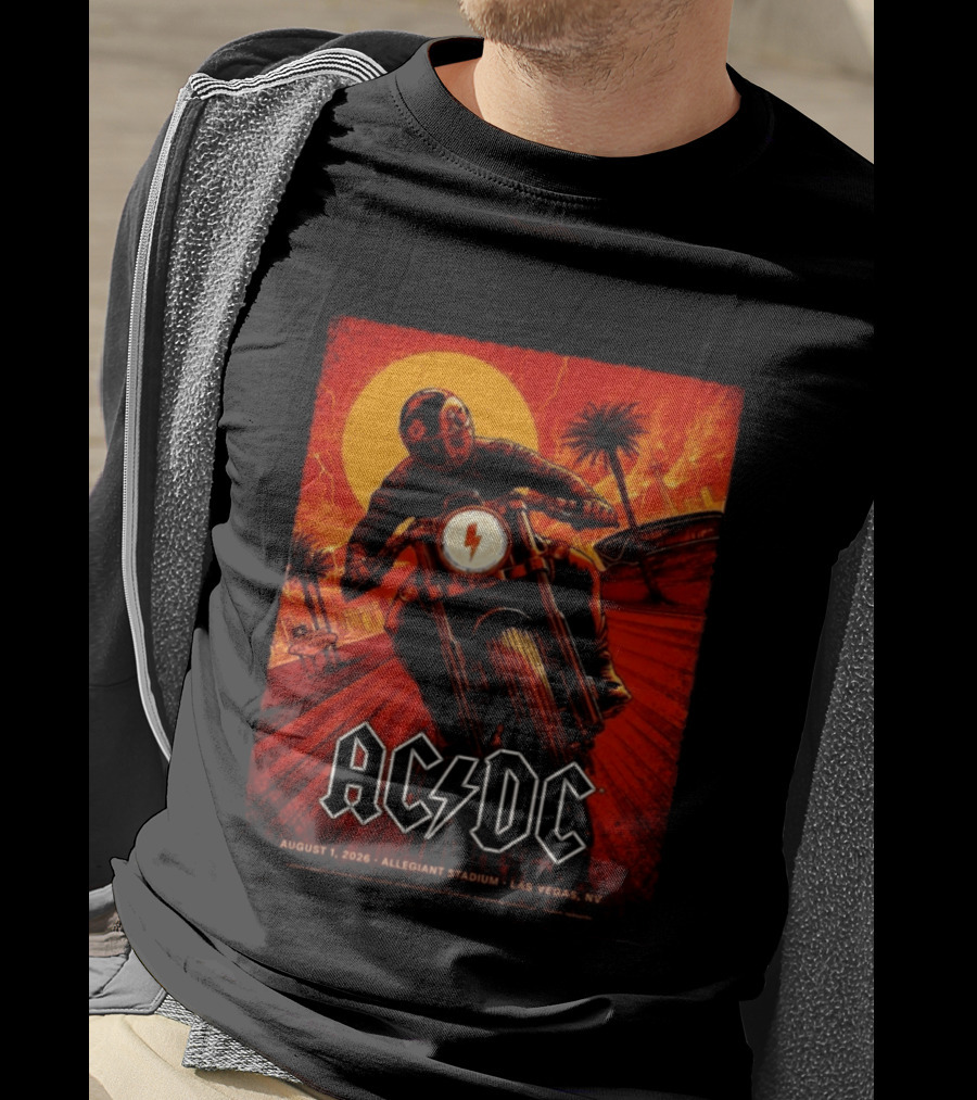 ACDC PWR Up Tour August 1 2026 Allegiant Stadium Las Vegas NV Event T-Shirt