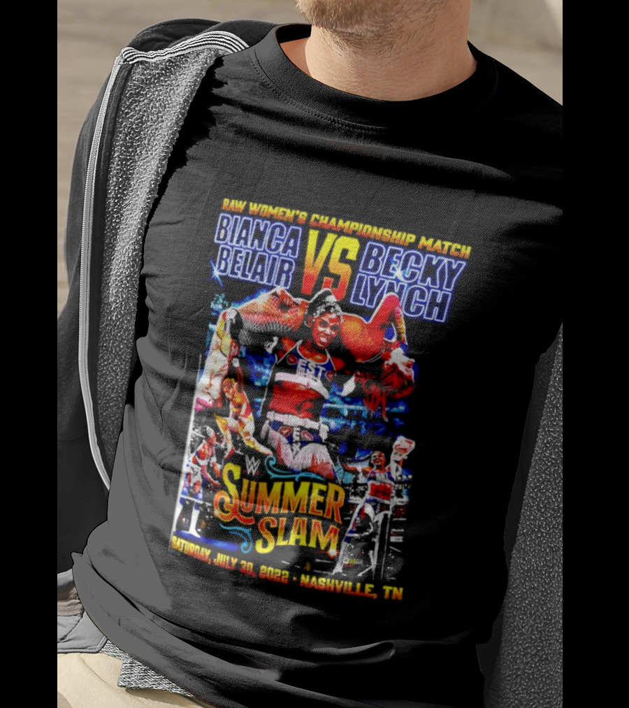 SummerSlam 2022 Bianca Belair Vs Becky Lynch Championship Match T-Shirt