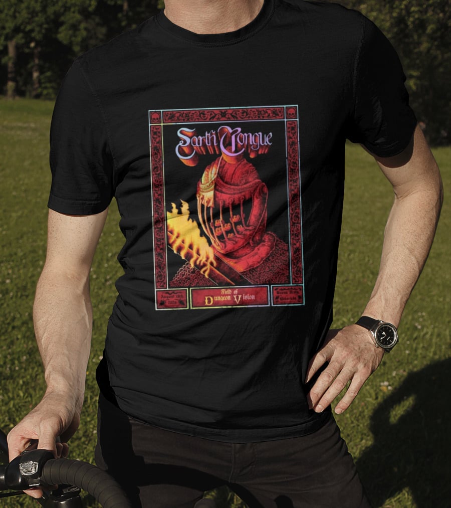Earth Tongue August 16th 2023 Field Of Dungeon Vision Lyons Colorado T-Shirt