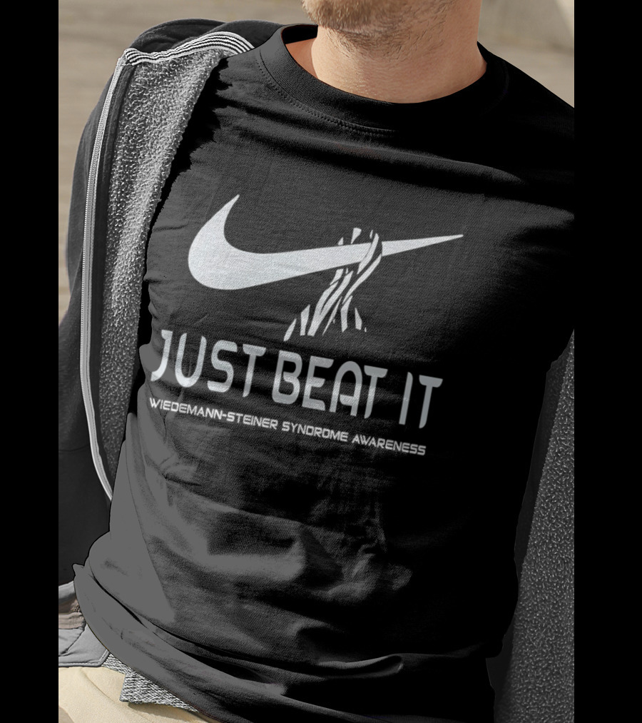 Just Beat It Wiedemann Steiner Syndrome Awareness Nike T-Shirt