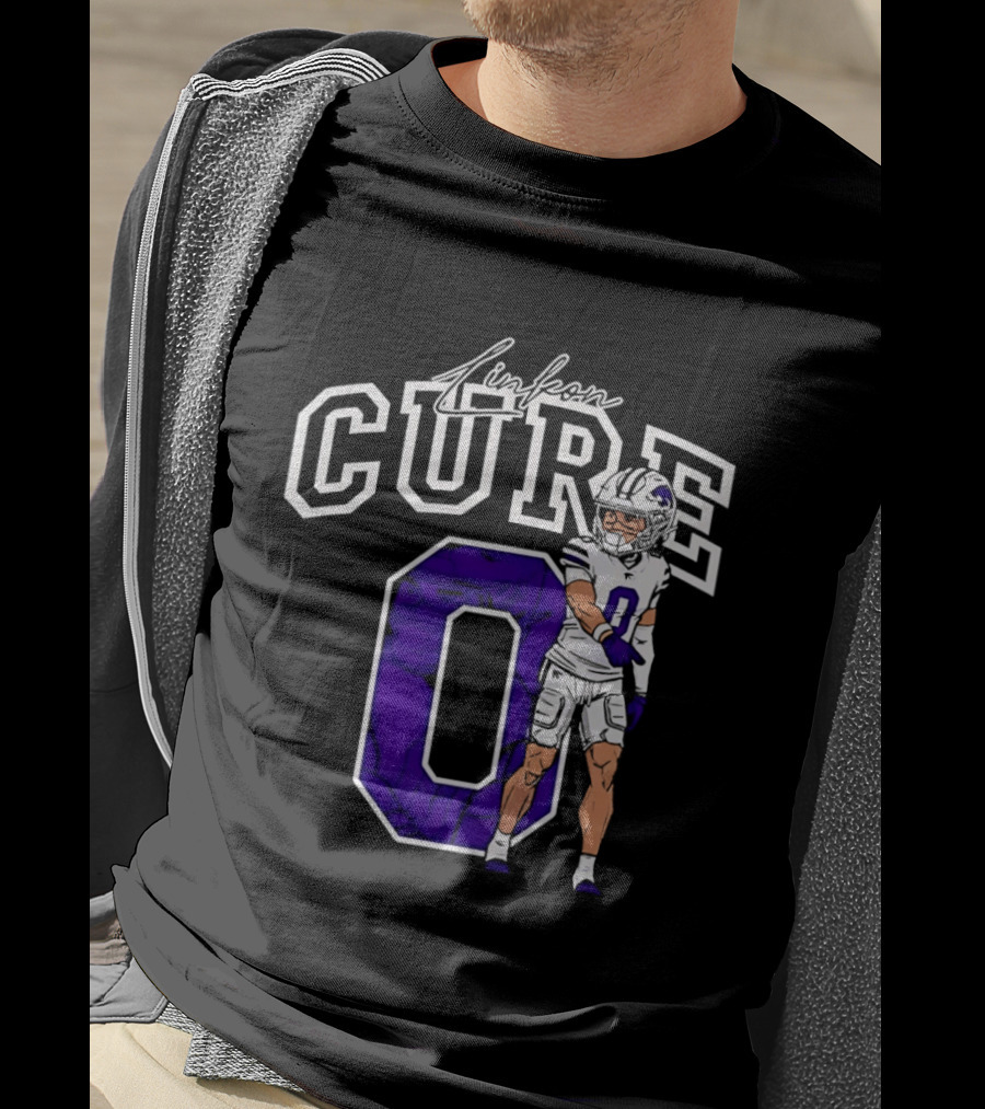 Kansas State University Linkon Cure 0 Football Player T-Shirt