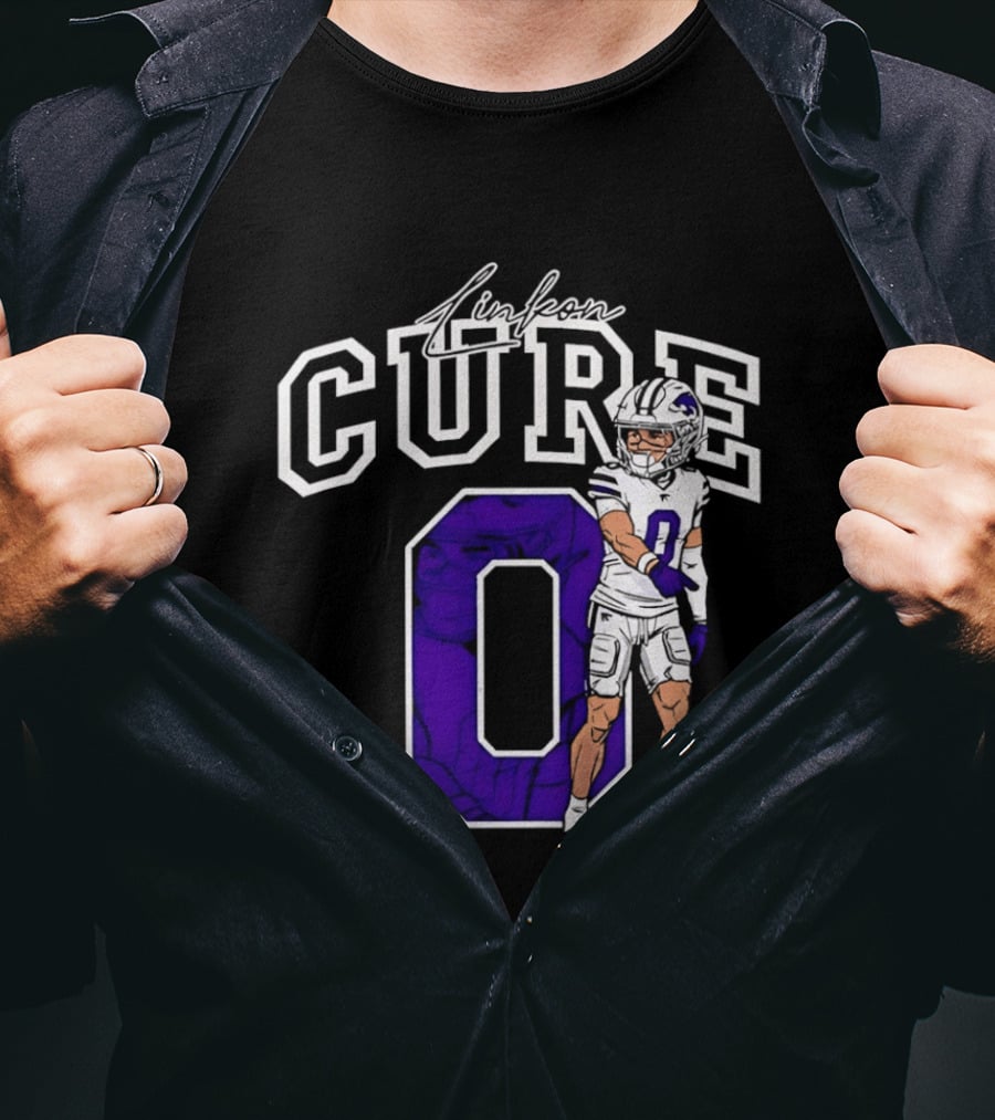 Kansas State University Linkon Cure 0 Football Player T-Shirt