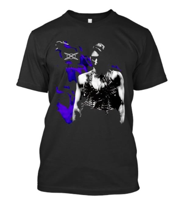 Ken Carson Rhea Ripley WWE Spiked Outfit Collage With Abstract Purple Accents T-Shirt