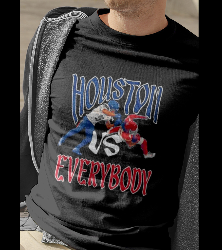 Houston Vs Everybody Football Player Duel T-Shirt