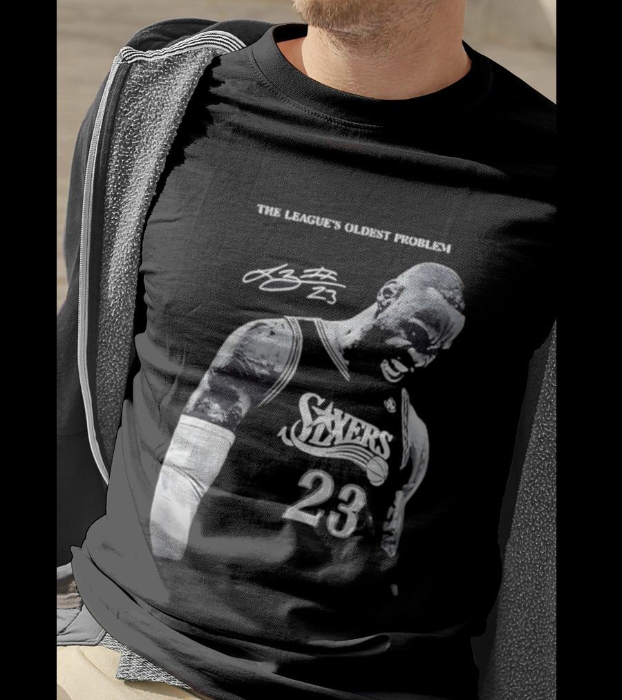 The League's Oldest Problem LeBron James Sixers 23 T-Shirt