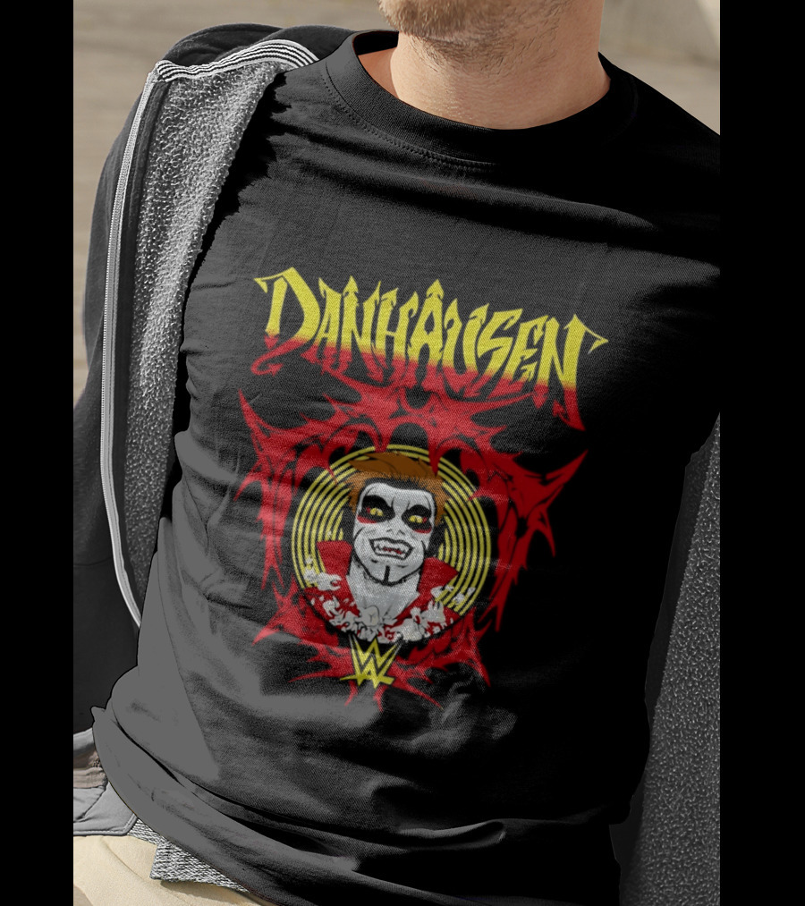 Danhausen WWE Vector Face Paint And Red T-Shirt