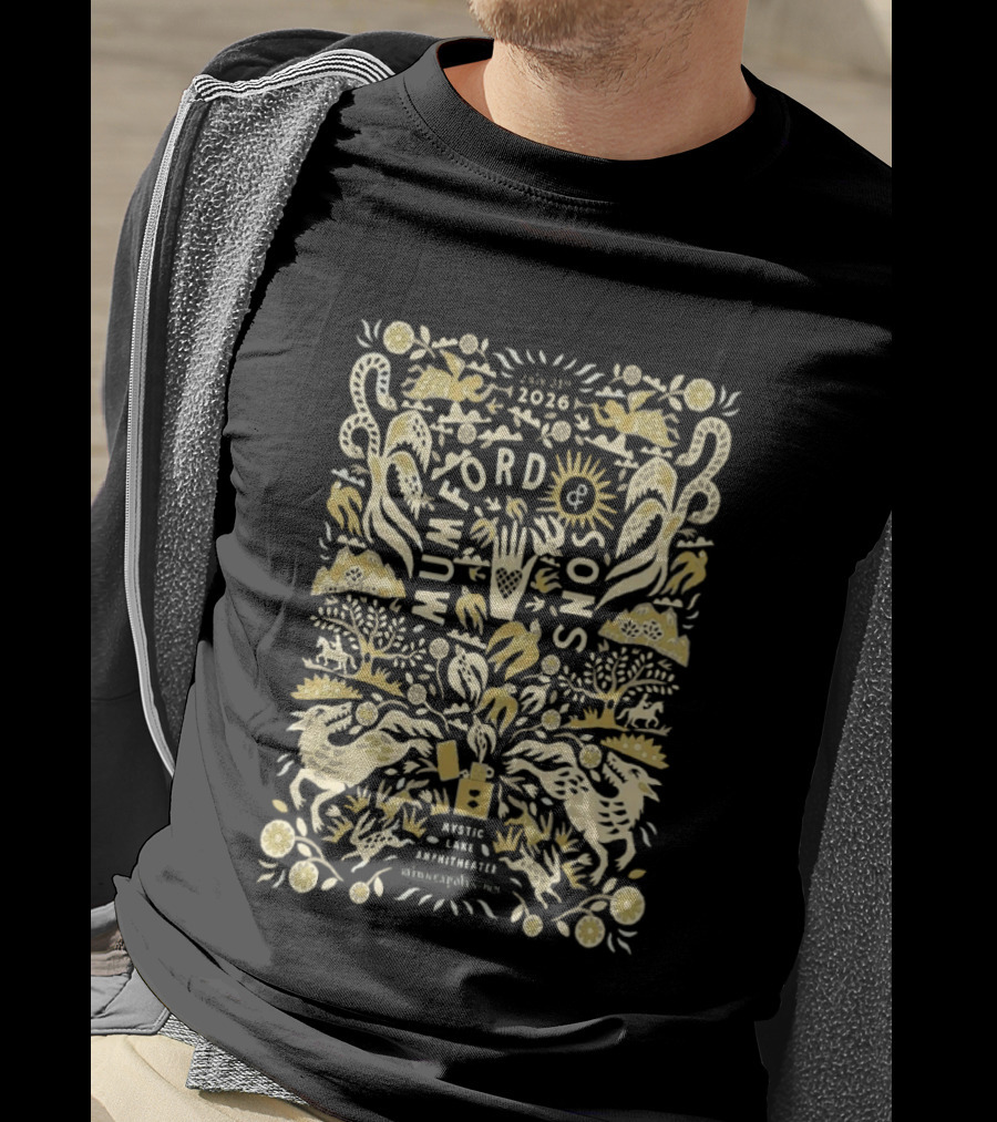 Mumford And Sons Prizefighter Tour Mystic Lake Amphitheater Minneapolis MN July 31 2026 T-Shirt