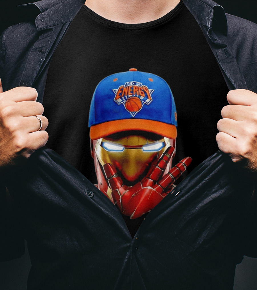 Big Knick Energy Iron Man New York Knicks T-Shirt