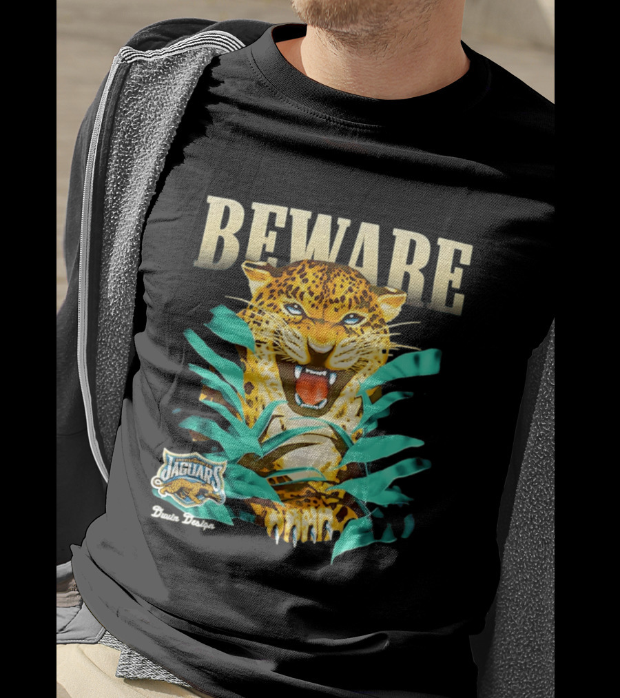 Jacksonville Jaguars Beware Logo Puma Blanca T-Shirt