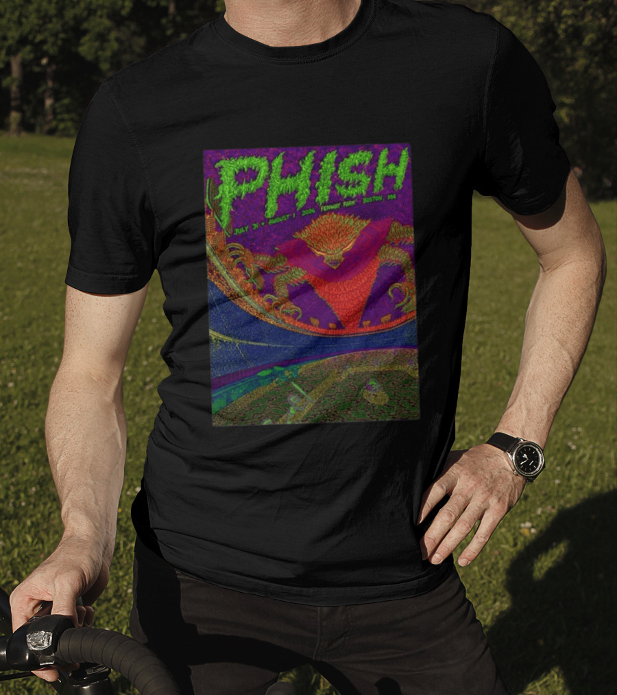 Phish July 31 August 1 2026 Fenway Park Boston MA Tetsunori Tawaraya LE T-Shirt