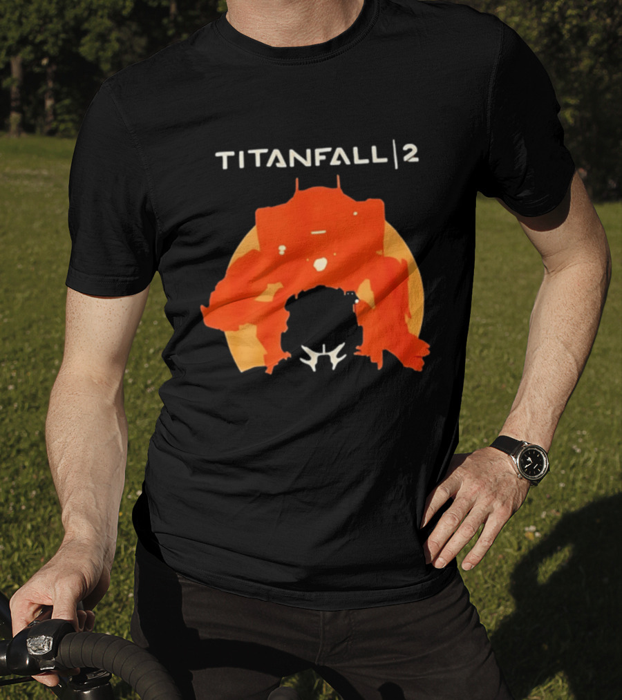 Rip Vince Zampella Titanfall 2 Orange Mech T-Shirt