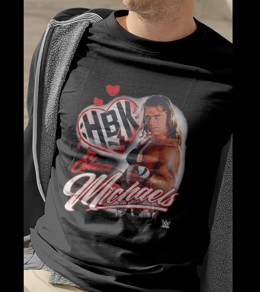 Shawn Michaels WWE HBK Heartbreak Kid Wrestling T-Shirt