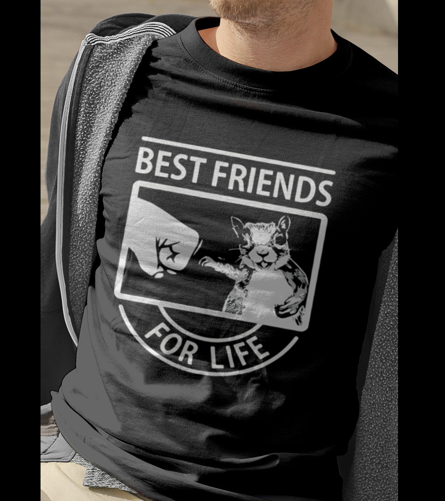 Best Friends For Life Squirrel Fist Bump T-Shirt