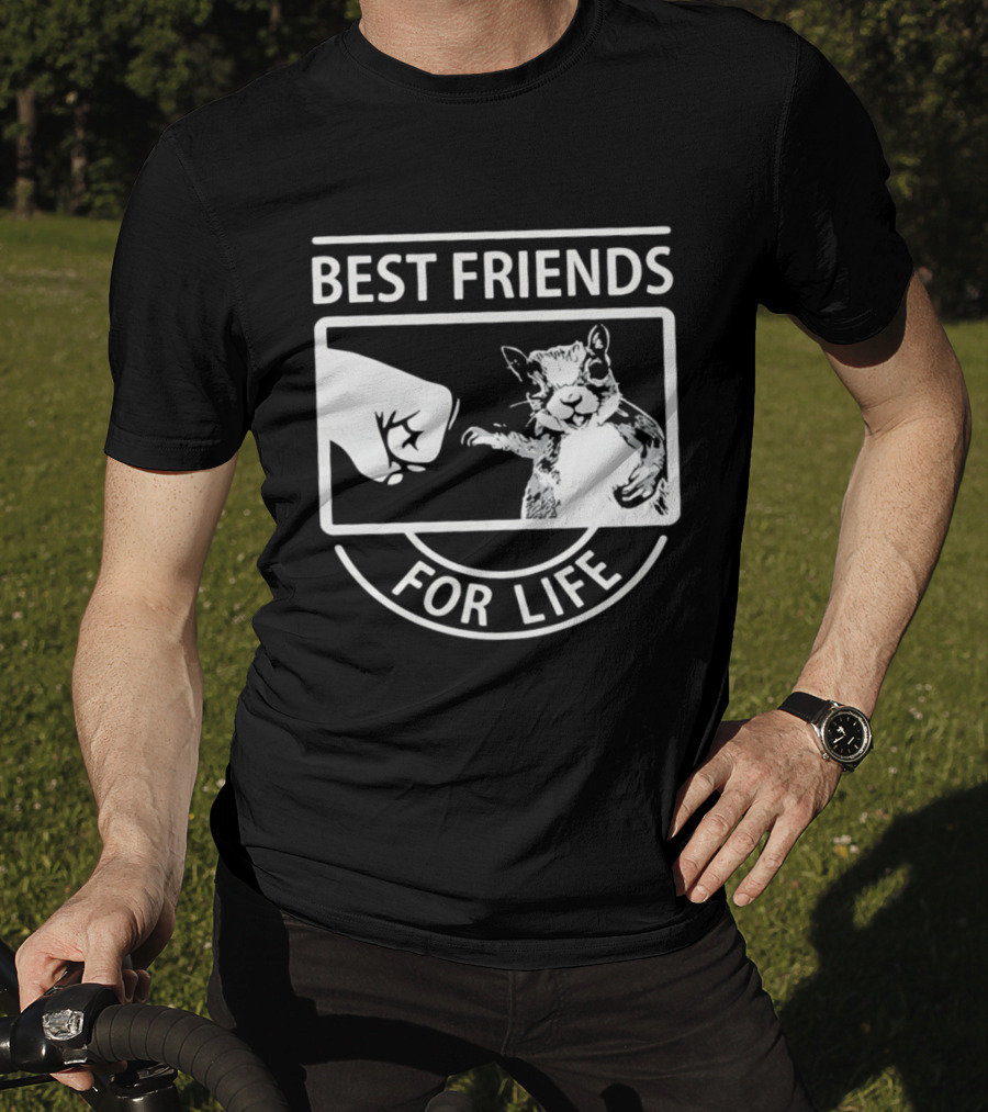 Best Friends For Life Squirrel Fist Bump T-Shirt