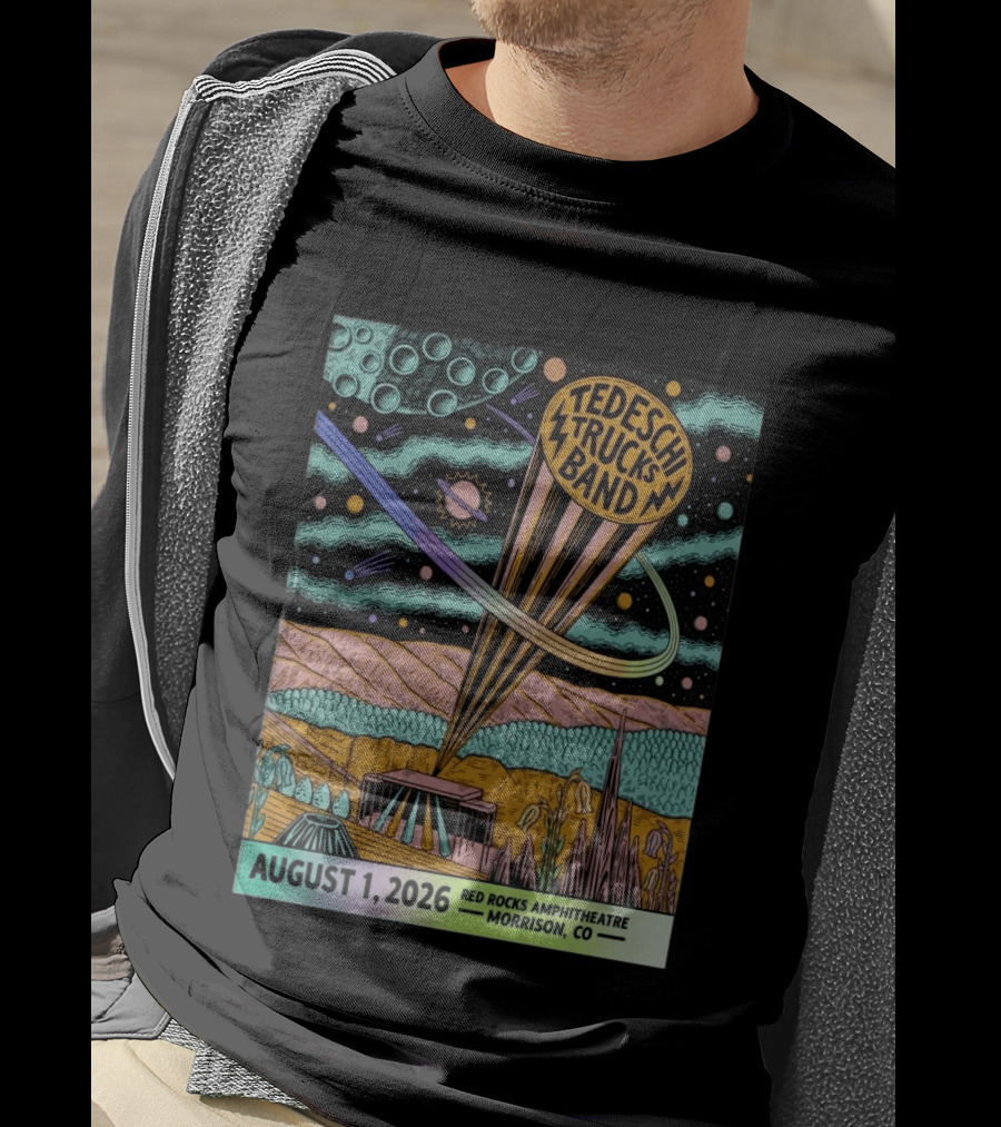 Tedeschi Trucks Band Red Rocks Amphitheatre Morrison CO August 1 2026 Cosmic T-Shirt