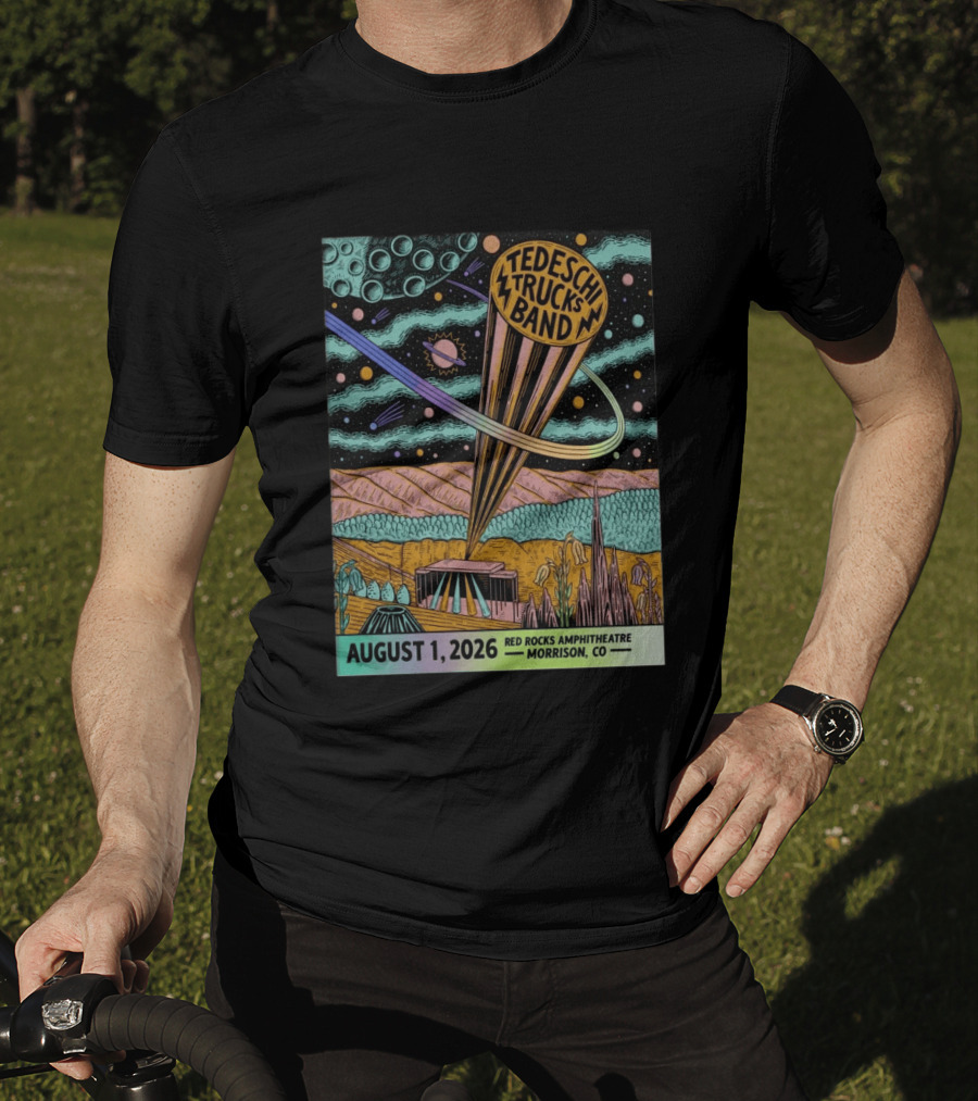 Tedeschi Trucks Band Red Rocks Amphitheatre Morrison CO August 1 2026 Cosmic T-Shirt