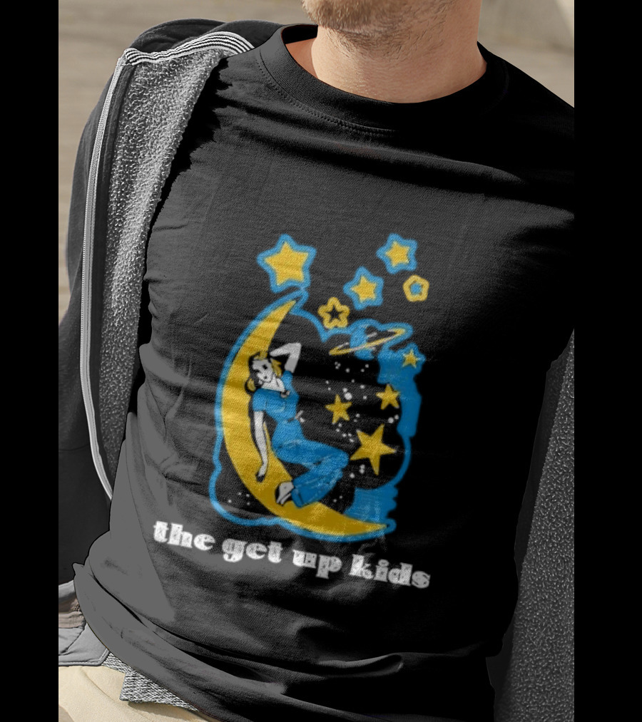 The Get Up Kids Woman On Crescent Moon With Stars T-Shirt