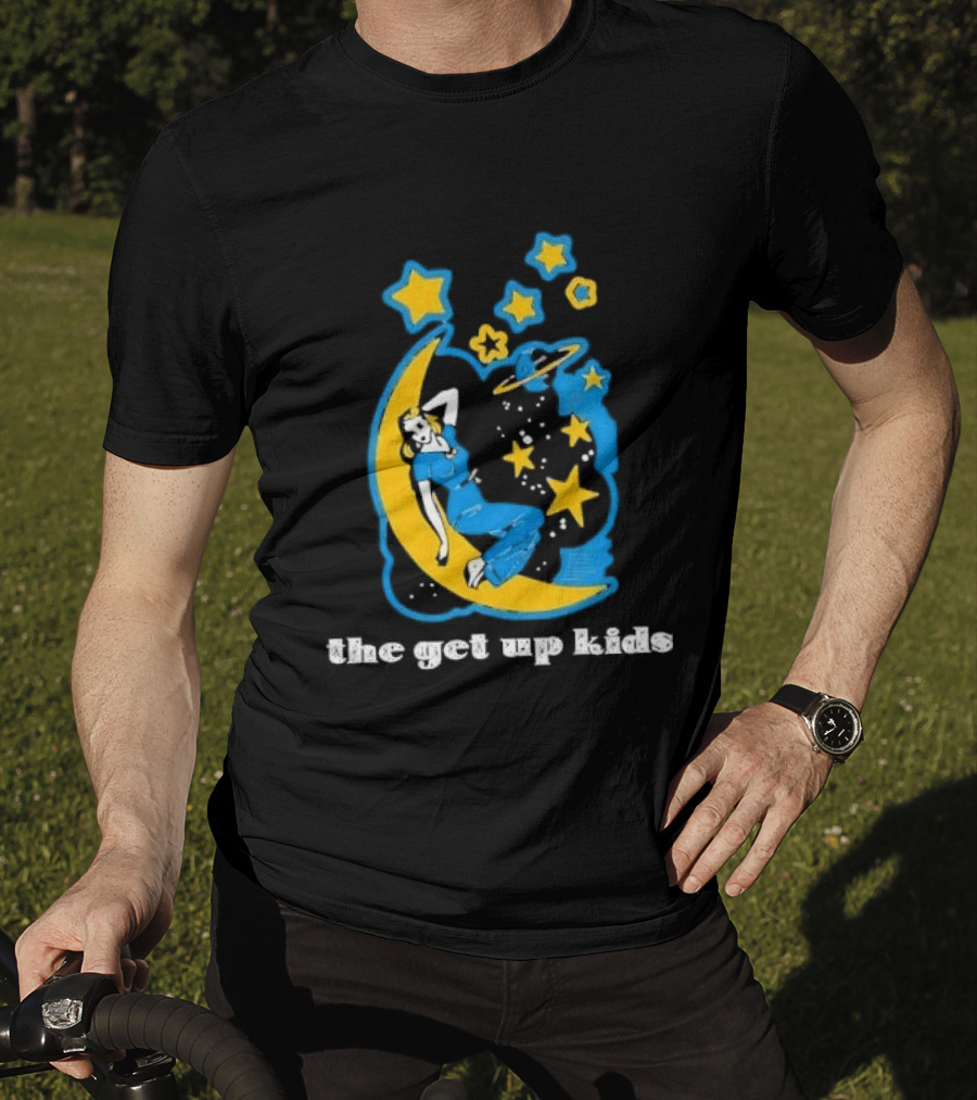 The Get Up Kids Woman On Crescent Moon With Stars T-Shirt