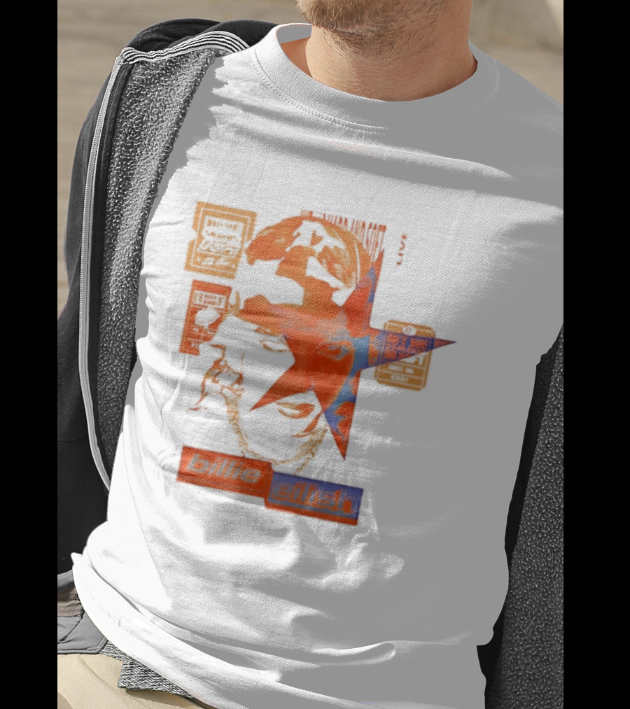 Billie Eilish Star Face Hit Me Hard T-Shirt