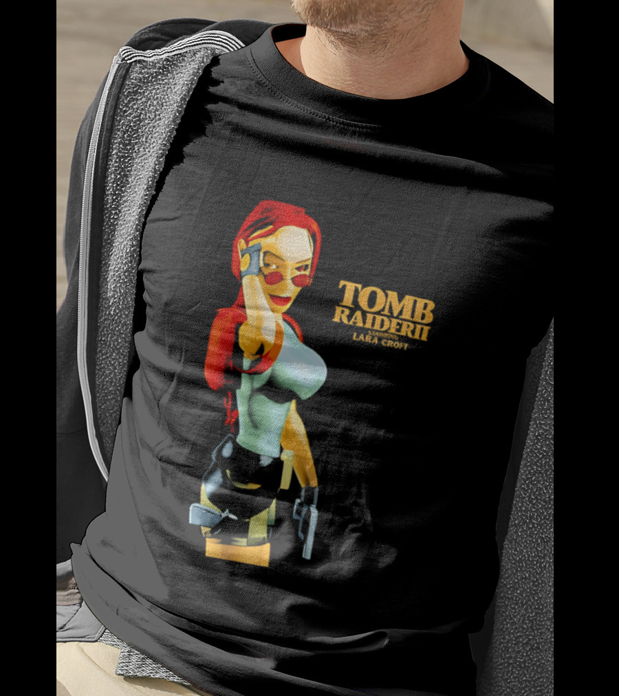 Lara Croft Tomb Raider II Starring Iconic Video Game T-Shirt