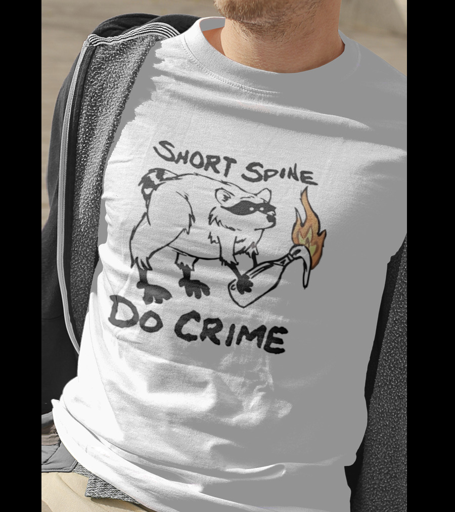 Short Spine Do Crime Jimothy Flame Bear T-Shirt